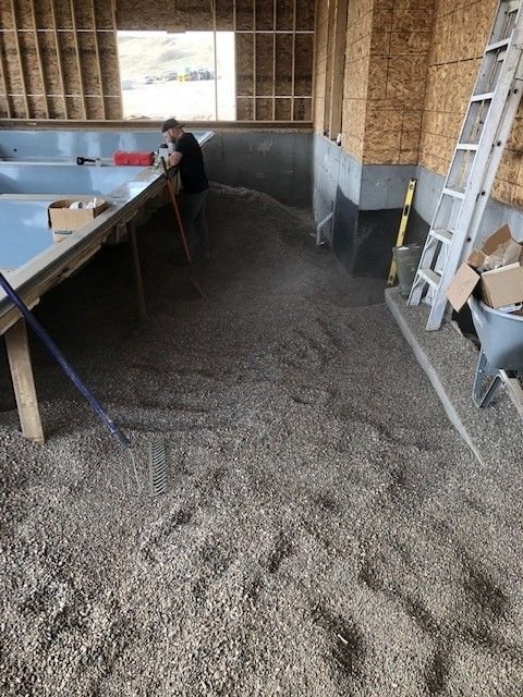 Hydrovac excavation in progress